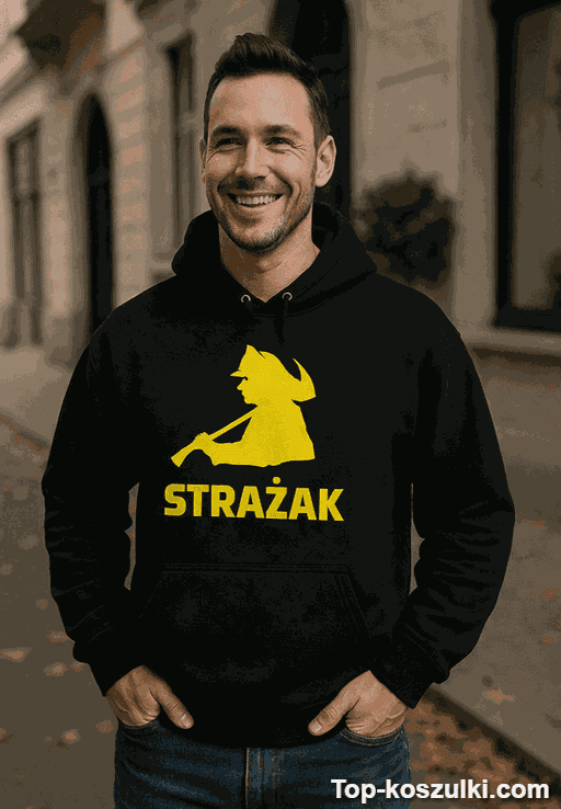 Śmieszna bluza z kapturem strażak 2