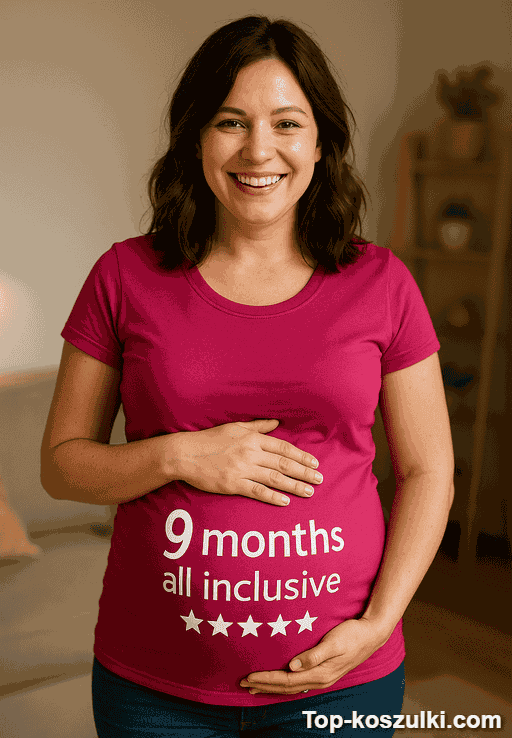 Śmieszna koszulka 9 months all inclusive