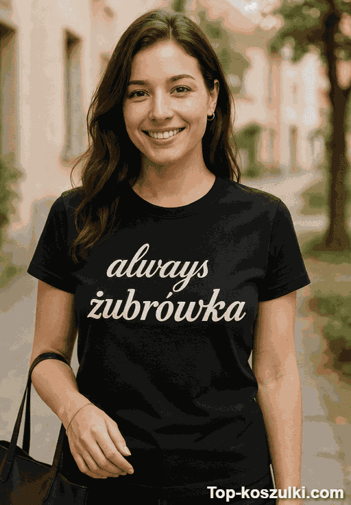 Śmieszna koszulka always żubrówka