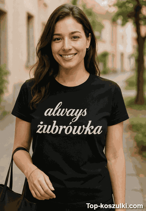 Śmieszna koszulka always żubrówka