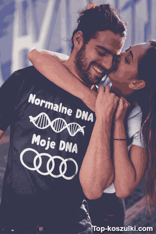 Śmieszna koszulka Audi DNA