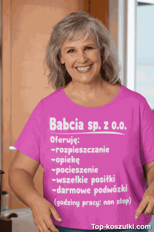 Śmieszna koszulka Babcia sp z o o