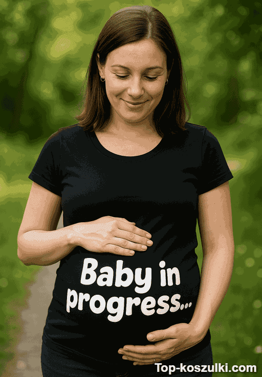 Śmieszna koszulka Baby in progress