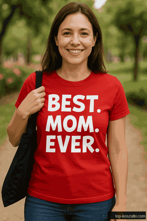 Śmieszna koszulka BEST. MOM. EVER.