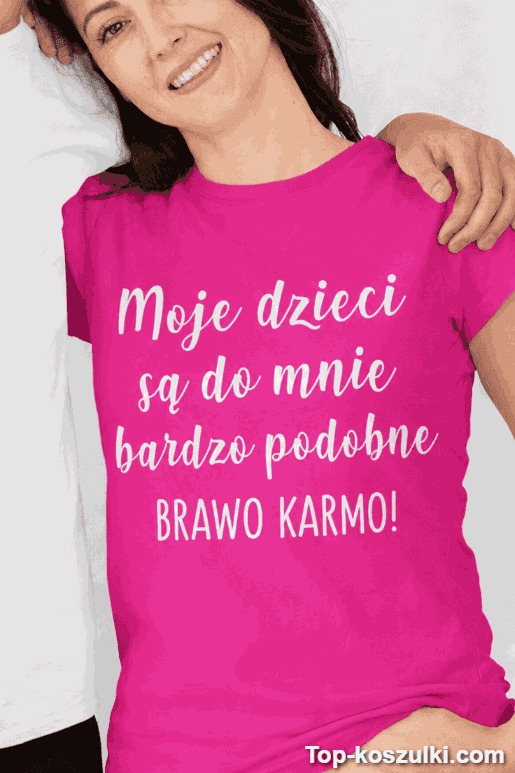 Śmieszna koszulka brawo karmo