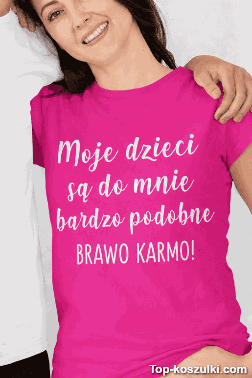 Śmieszna koszulka brawo karmo