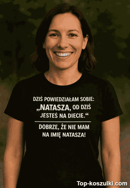 Śmieszna koszulka dieta z dowolnym imieniem