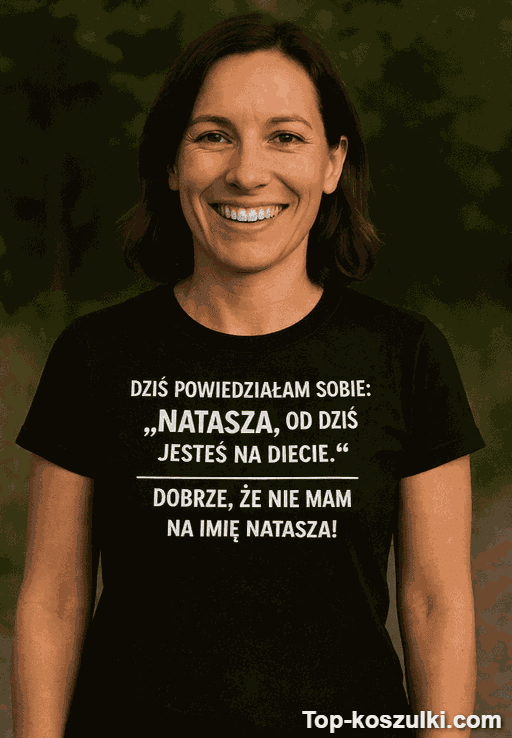 Śmieszna koszulka dieta z dowolnym imieniem