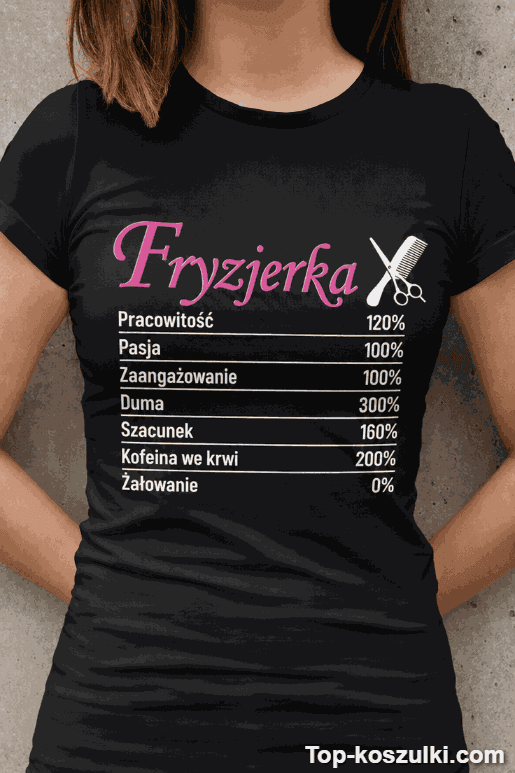 Śmieszna koszulka dla fryzjerki prezent