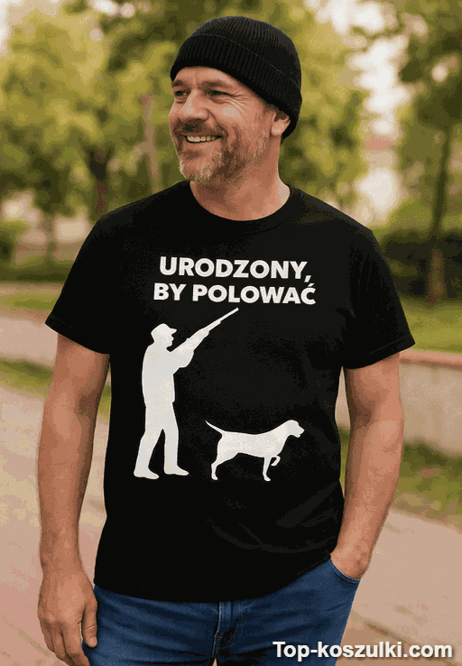 Śmieszna koszulka dla myśliwego