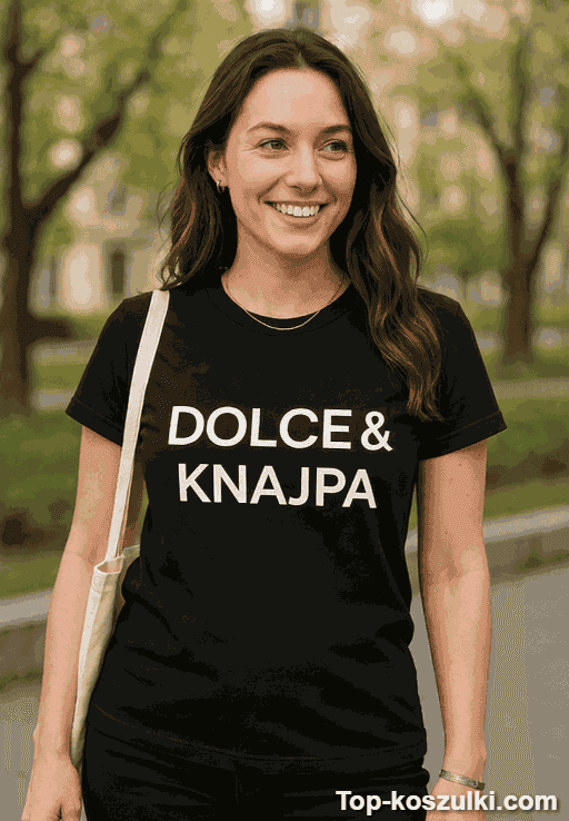 Śmieszna koszulka Dolce Knajpa