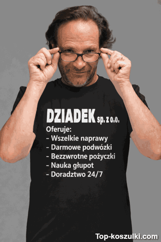 Śmieszna koszulka dziadek spółka