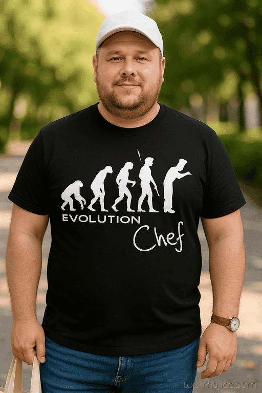 Śmieszna koszulka EVOLUTION Chef