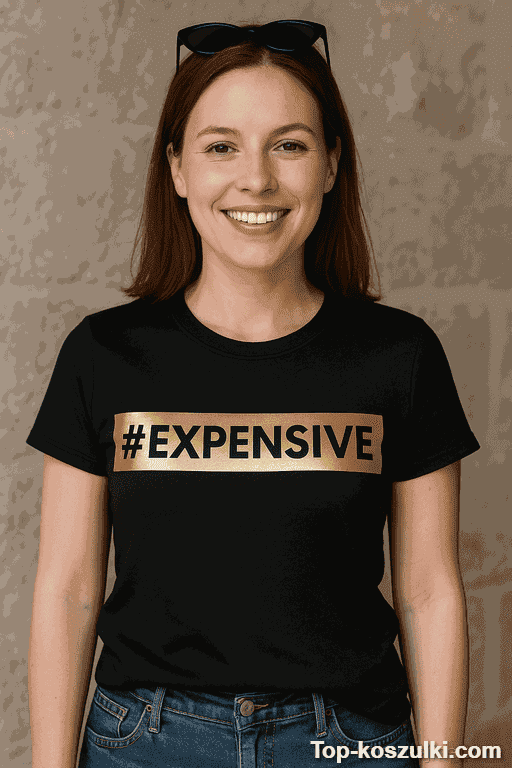 Śmieszna koszulka #expensive