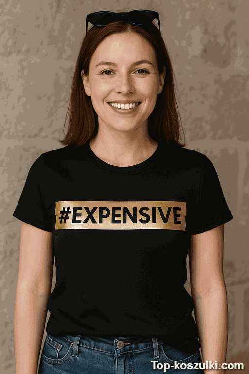 Śmieszna koszulka #expensive