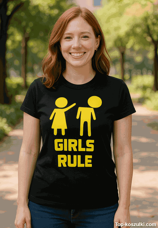 Śmieszna koszulka girls rule