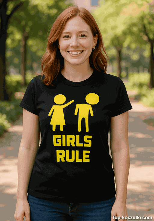 Śmieszna koszulka girls rule