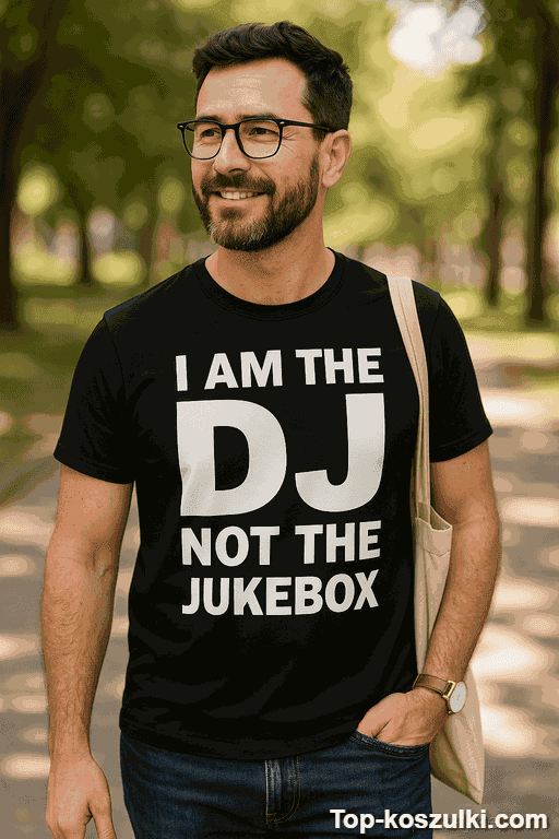 Śmieszna koszulka I am the DJ jukebox