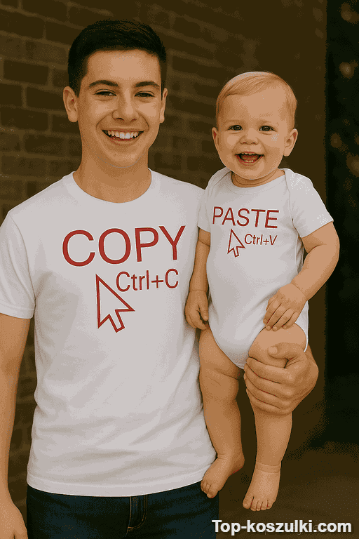 Śmieszna koszulka i body Ctrl C Ctrl V
