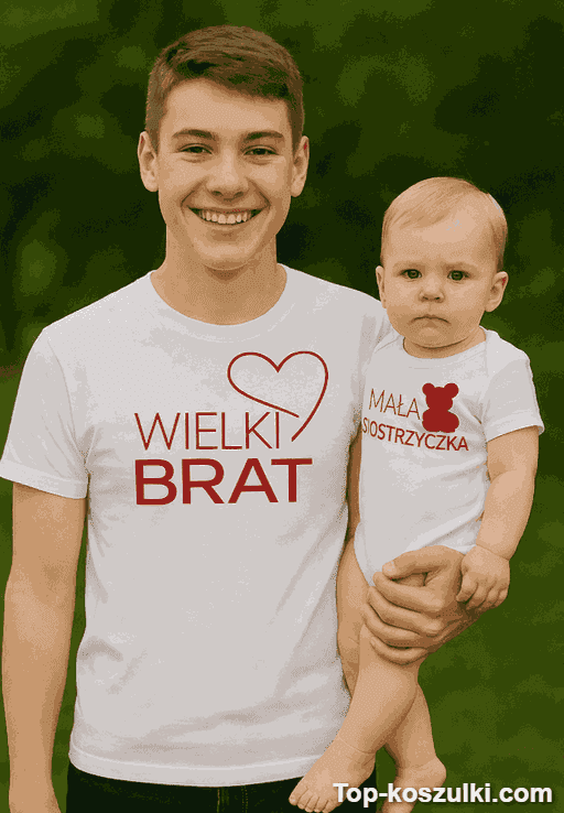 Śmieszna koszulka i body wielki brat