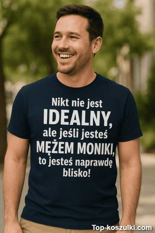 Śmieszna koszulka idealny mąż z dowolnym imieniem