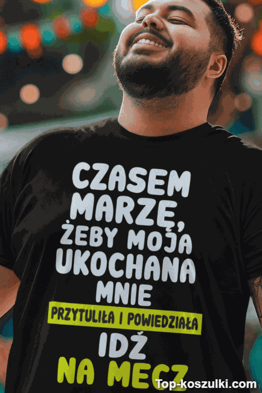 Śmieszna koszulka idź na mecz