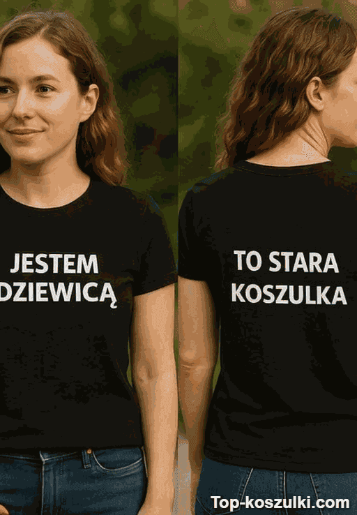 Śmieszna koszulka jestem dziewicą
