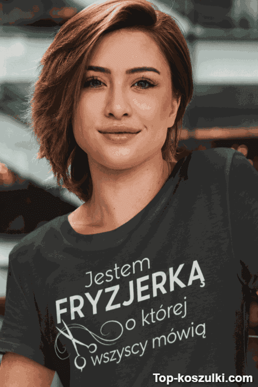 Śmieszna koszulka jestem fryzjerką