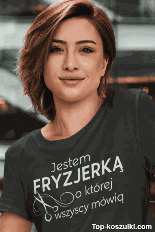 Śmieszna koszulka jestem fryzjerką