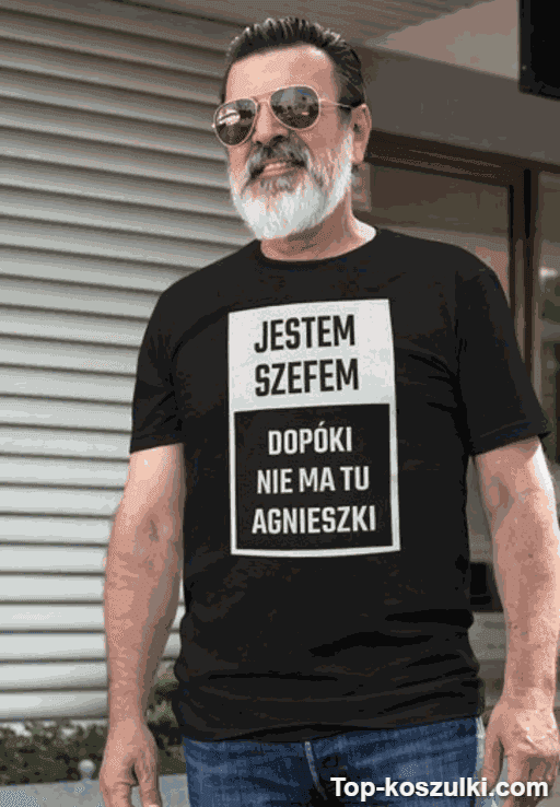 Śmieszna koszulka jestem szefem z dowolnym imieniem