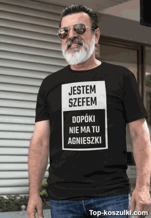 Śmieszna koszulka jestem szefem z dowolnym imieniem