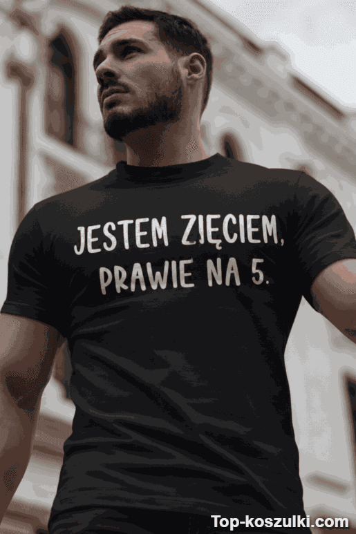 Śmieszna koszulka jestem zięciem prawie na 5