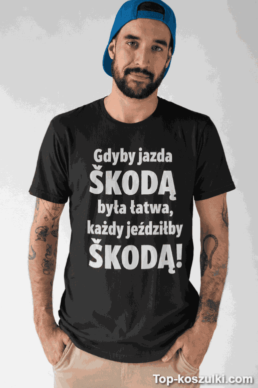 Śmieszna koszulka jeździłby każdy dowolna marka