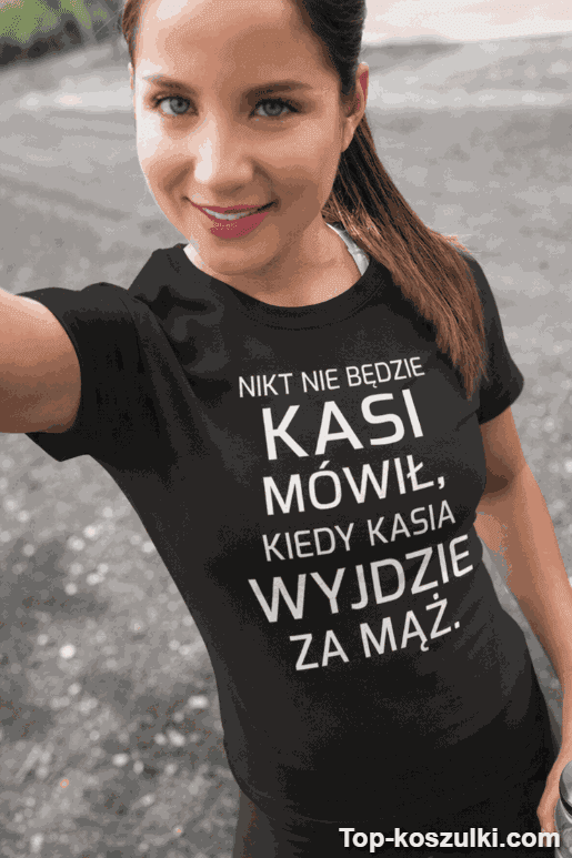 Śmieszna koszulka kiedy za mąż z dowolnym imieniem