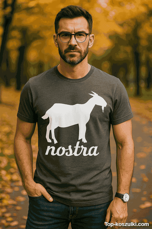 Śmieszna koszulka koza nostra