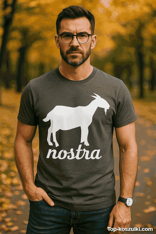 Śmieszna koszulka koza nostra