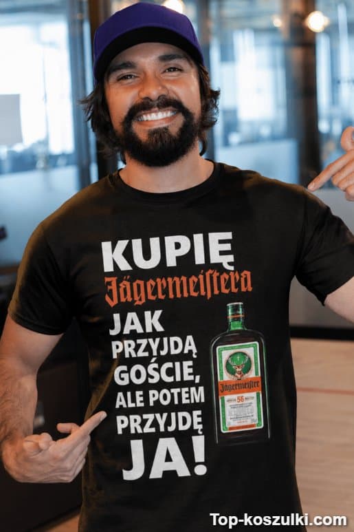 Śmieszna koszulka kupię Jägermeistera