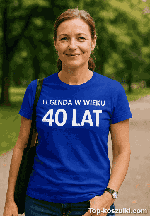 Śmieszna koszulka legenda w wieku 40 lat