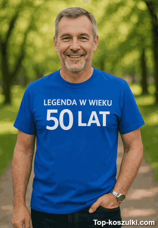 Śmieszna koszulka legenda w wieku 50 lat