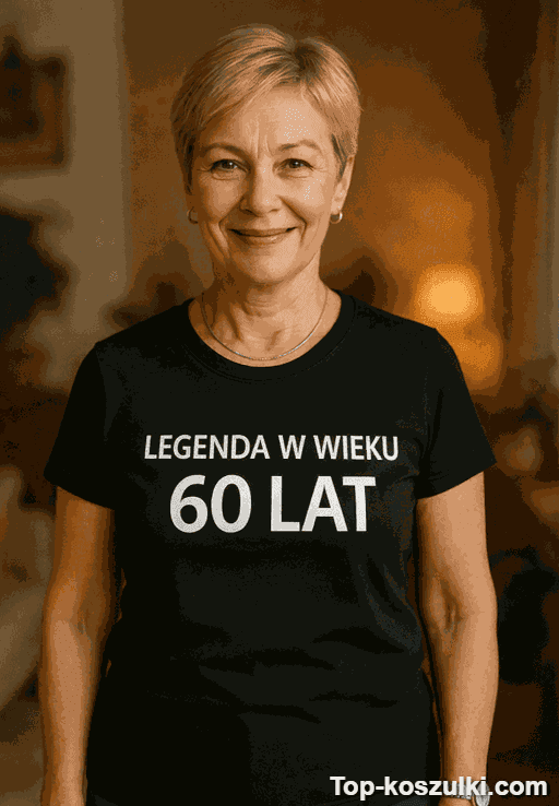 Śmieszna koszulka legenda w wieku 60 lat