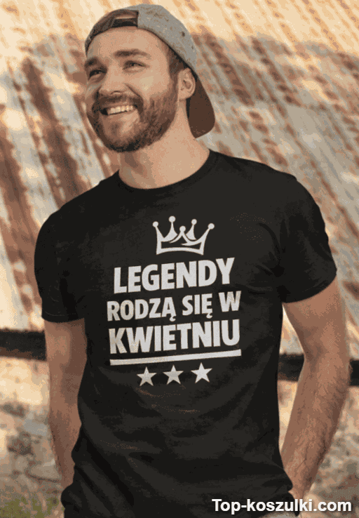 Śmieszna koszulka legendy rodzą się z własnym miesiącem