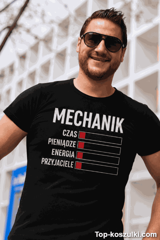 Śmieszna koszulka mechanik energia