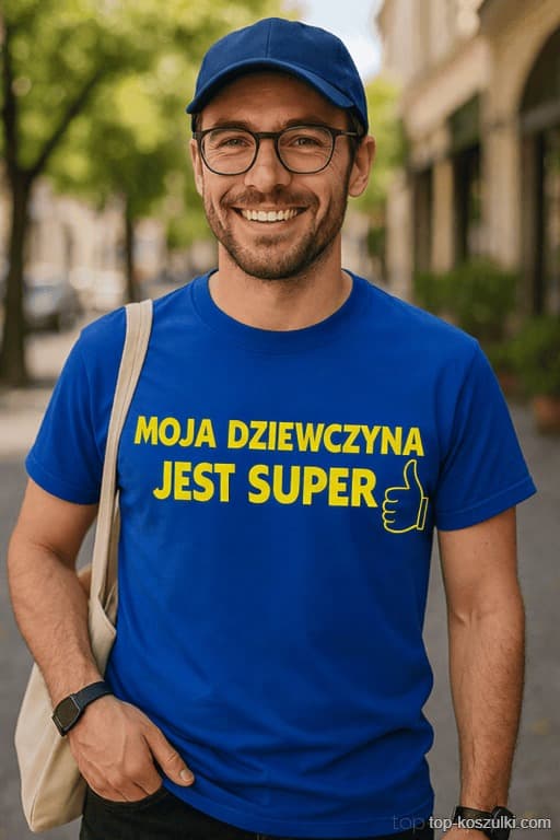 Śmieszna koszulka moja dziewczyna jest super