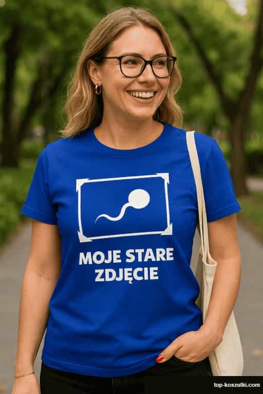 Śmieszna koszulka Moje stare zdjęcie