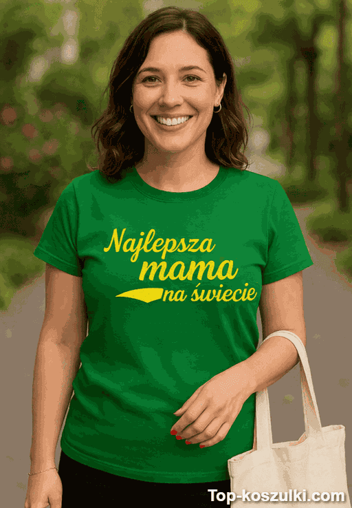 Śmieszna koszulka na dzień matki super mama