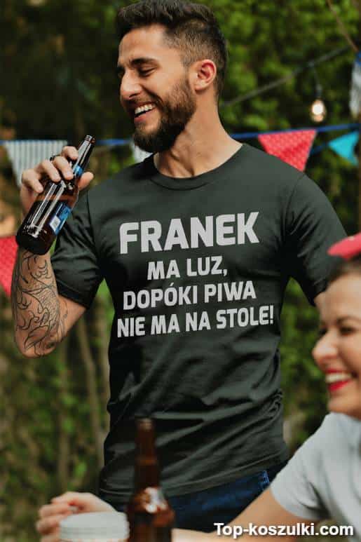 Śmieszna koszulka na luzie z dowolnym imieniem