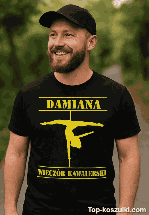 Śmieszna koszulka na wieczór kawalerski z imieniem 2