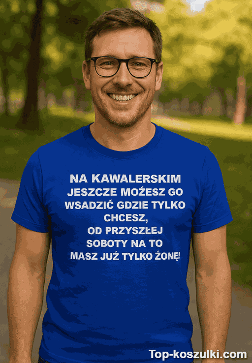Śmieszna koszulka na wieczór kawalerski żona