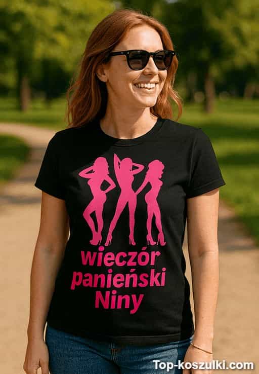 Śmieszna koszulka na wieczór panieński z imieniem