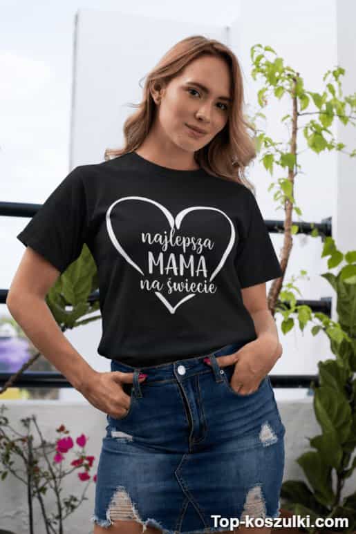 Śmieszna koszulka najlepsza mama na świecie 3